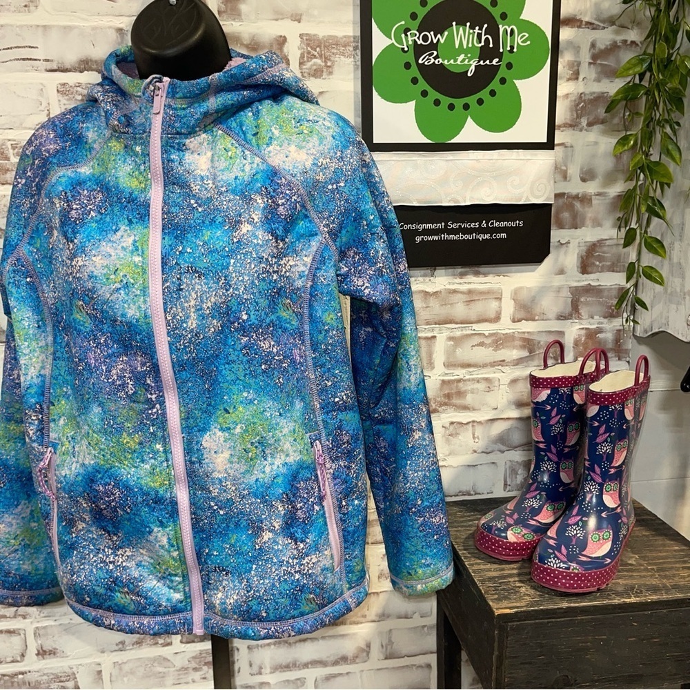 All in Motion Kids Blue and Pink Raincoat